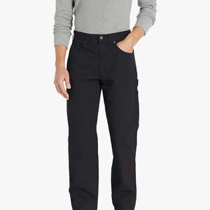 AMAZON ESSENTIALS MEN'S CARPENTER PANTS TOOL POCKETS 38W X 32L BLACK NEW W/Tags